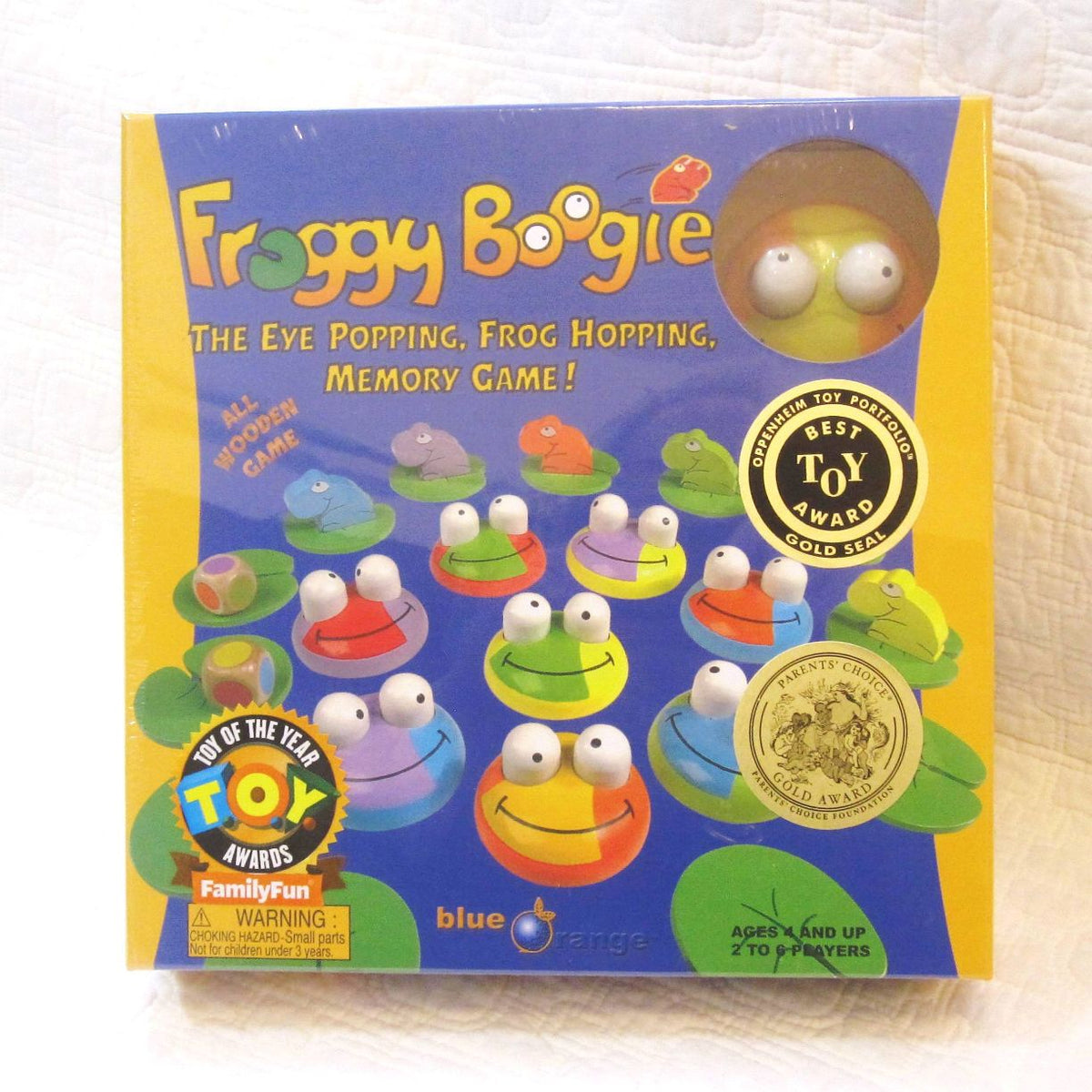 Froggy Boogie Award-Winning Memory Game, Wooden Pieces, Ages 4+