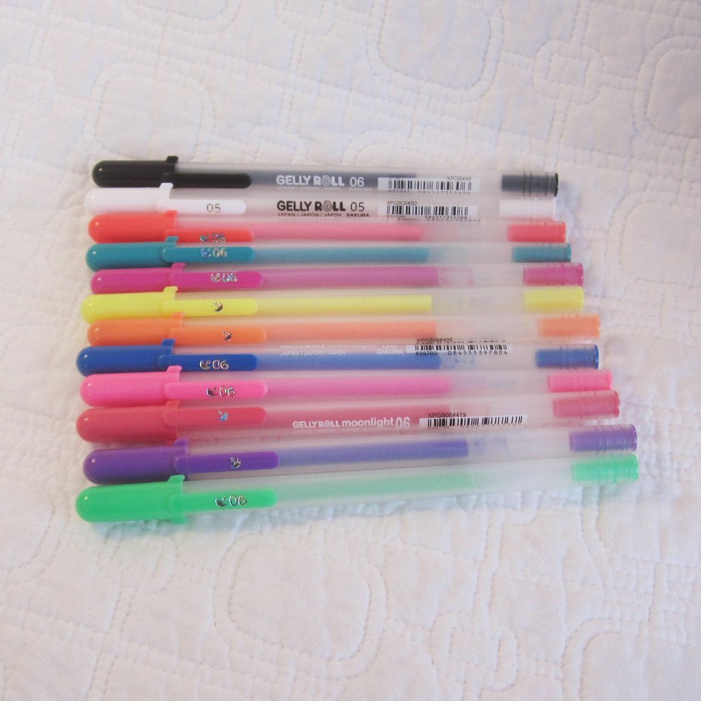 Vintage Sakura Gelly Roll Gel Ink Rollerball Pens Ice Cream 5 Pastel Colors  NEW