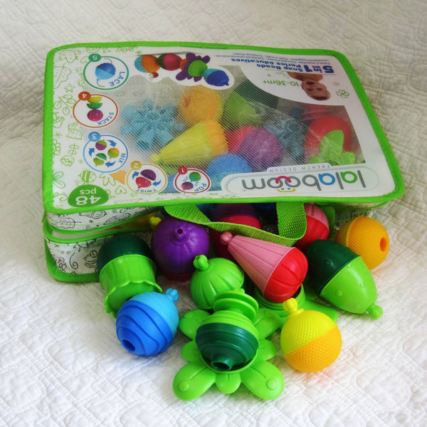 Lalaboom - 19pc Bead Bucket set — Snapdoodle Toys & Games
